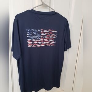 The American Outdoorsman Navy Blue Graphic Fishing T-Shirt